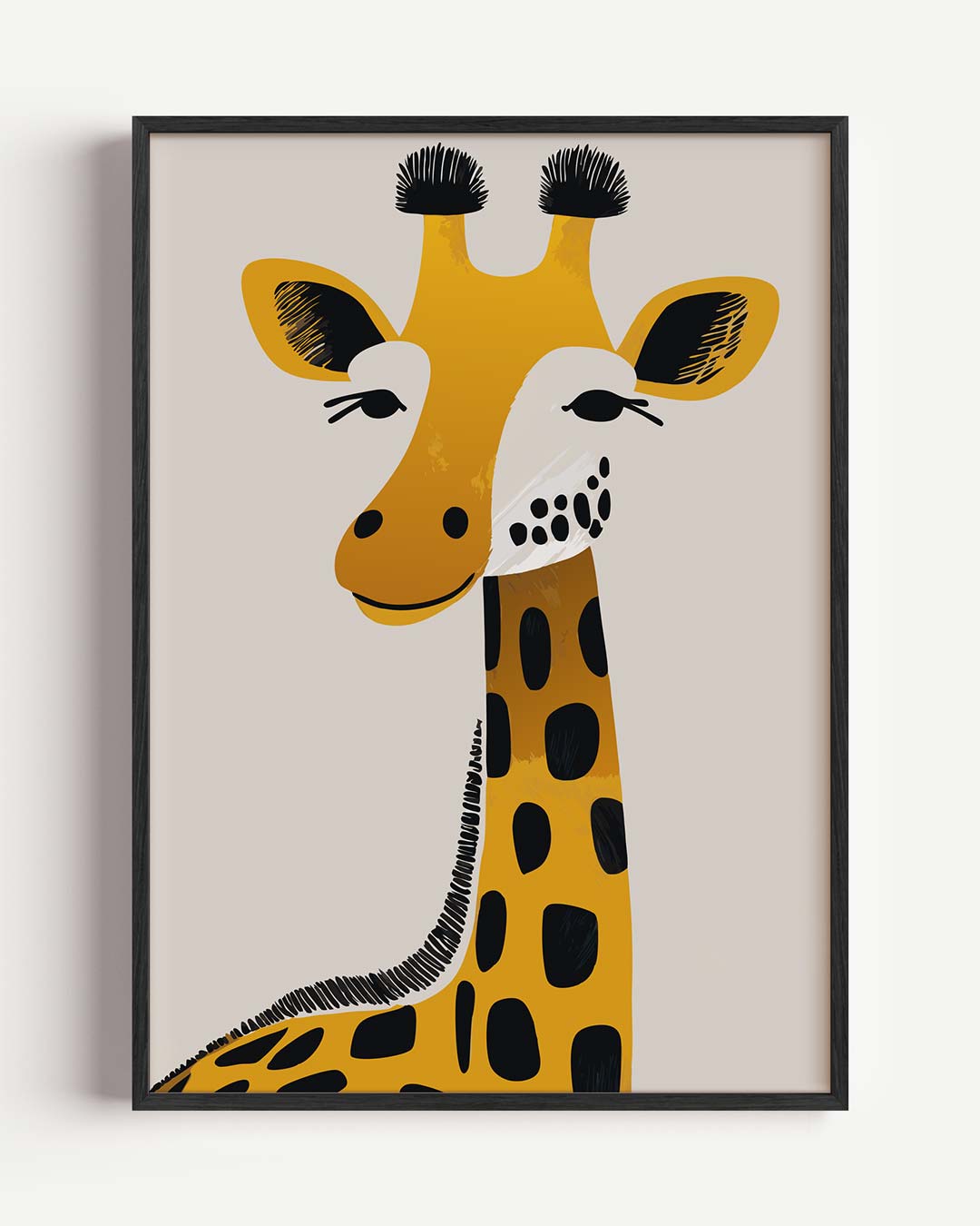 Schattige Giraf Illustratie Poster