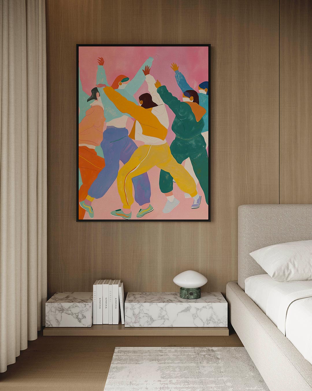 Dansende figuren Kunstwerk
