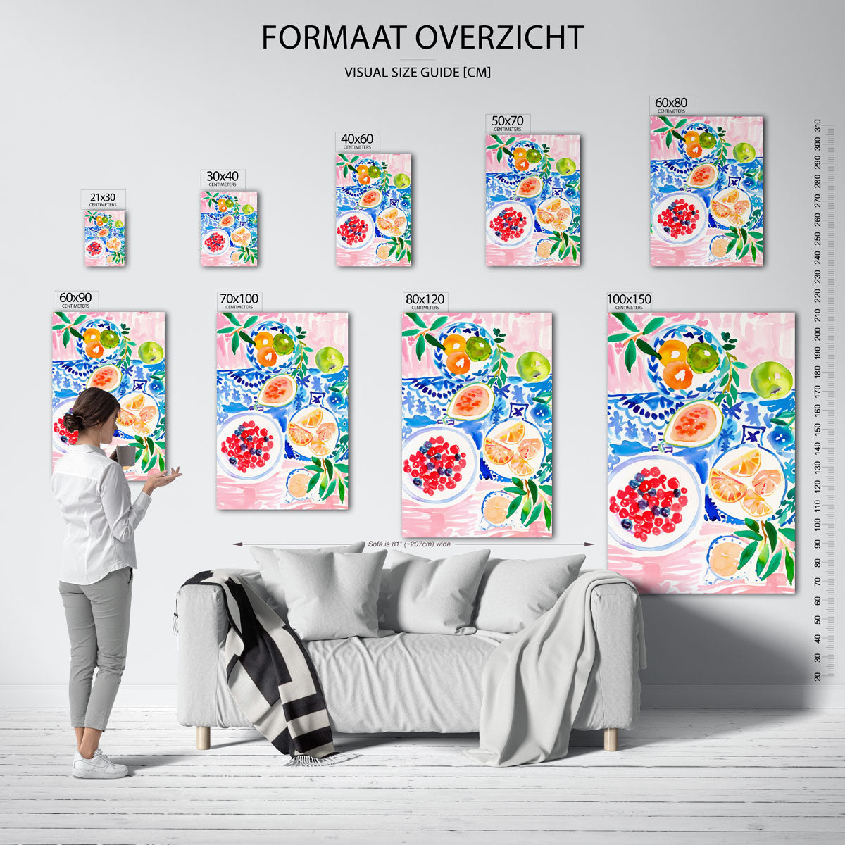 Fruit en bladeren Poster