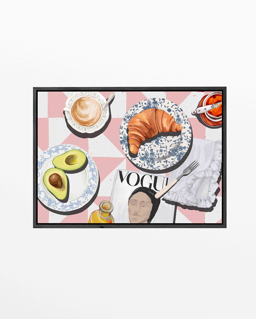 Ontbijt illustratie Kunstwerk