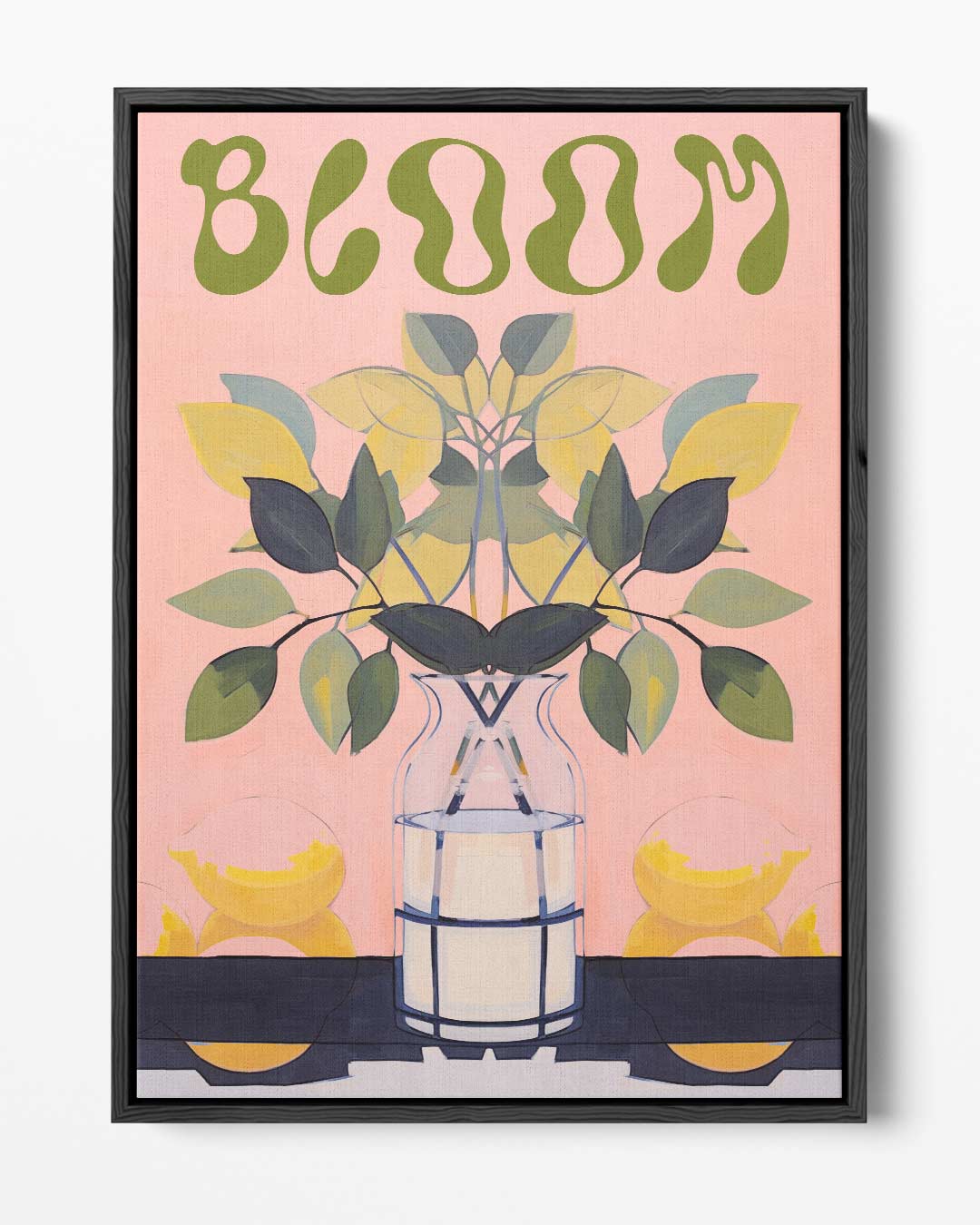 Bloemrijke Reflectie Kunstwerk-canvas-dibond-plexiglas-wanddecoratie-WallArtistic
