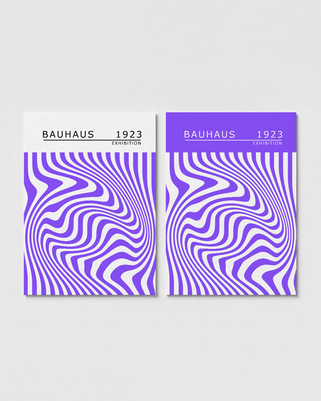 Golvend lijnenpatroon Posterset