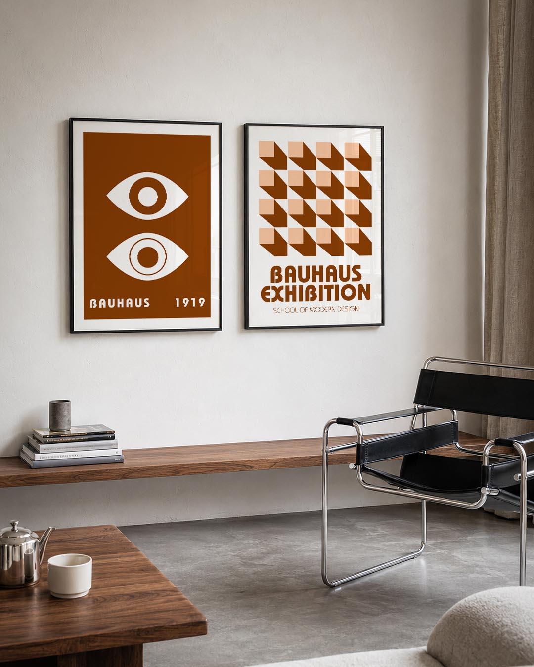 Oogvormen en lijnen Posterset
