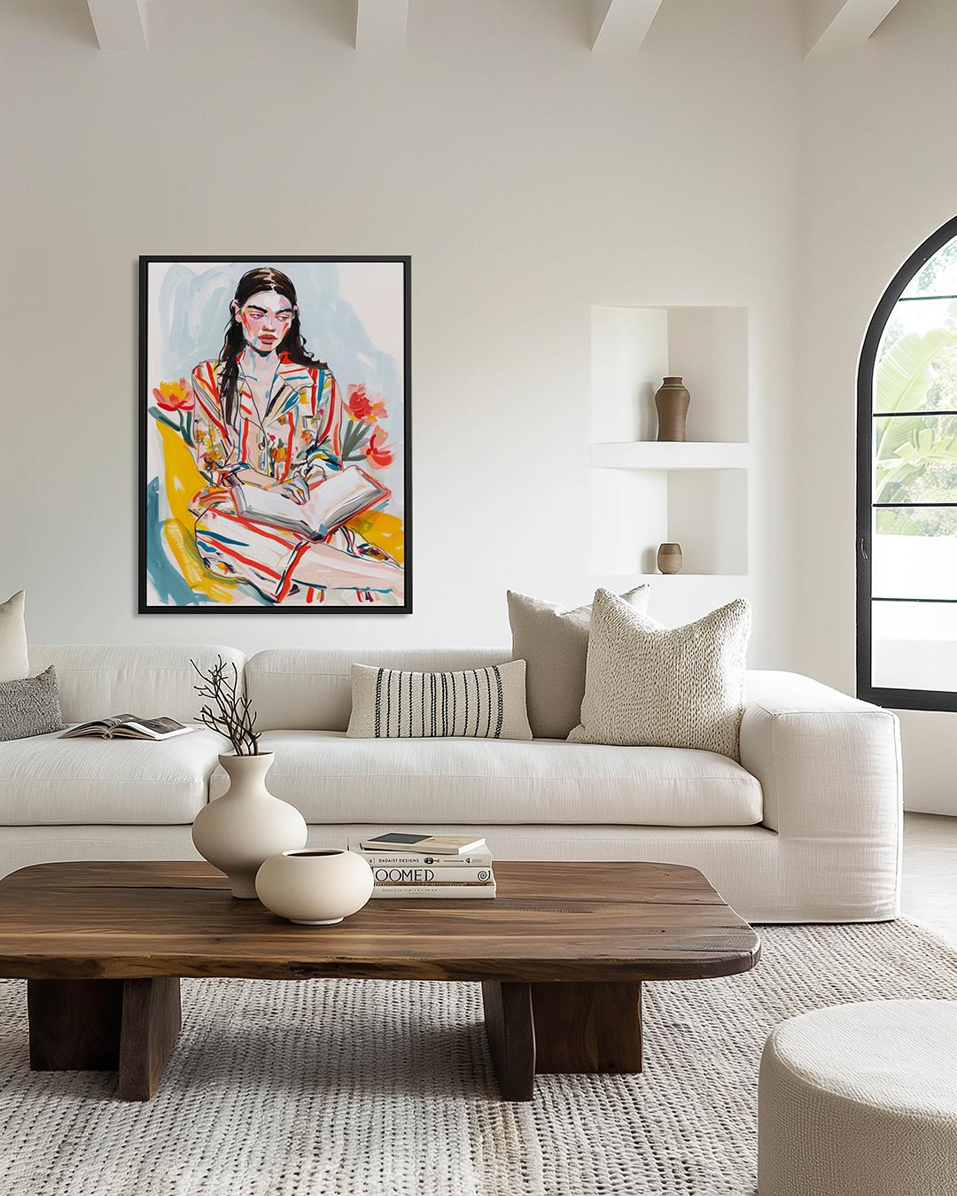 Kleurrijke vrouwelijke compositie Kunstwerk