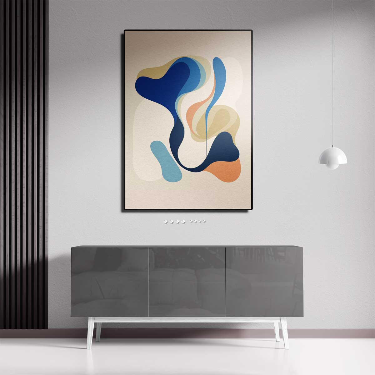 Kleurig Stromen Kunstwerk-canvas-dibond-plexiglas-wanddecoratie-WallArtistic