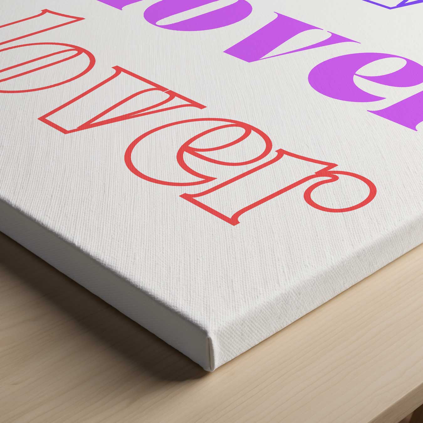 Kleurrijke Typografie Kunstwerk-canvas-dibond-plexiglas-wanddecoratie-WallArtistic