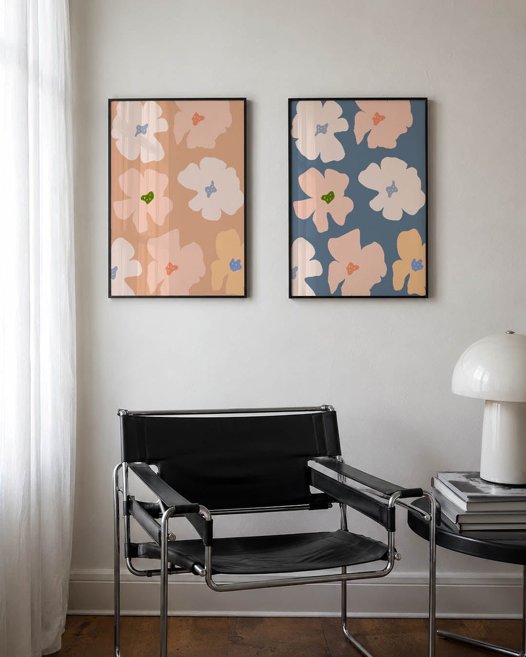 Bloemvormen en kleuren Posterset