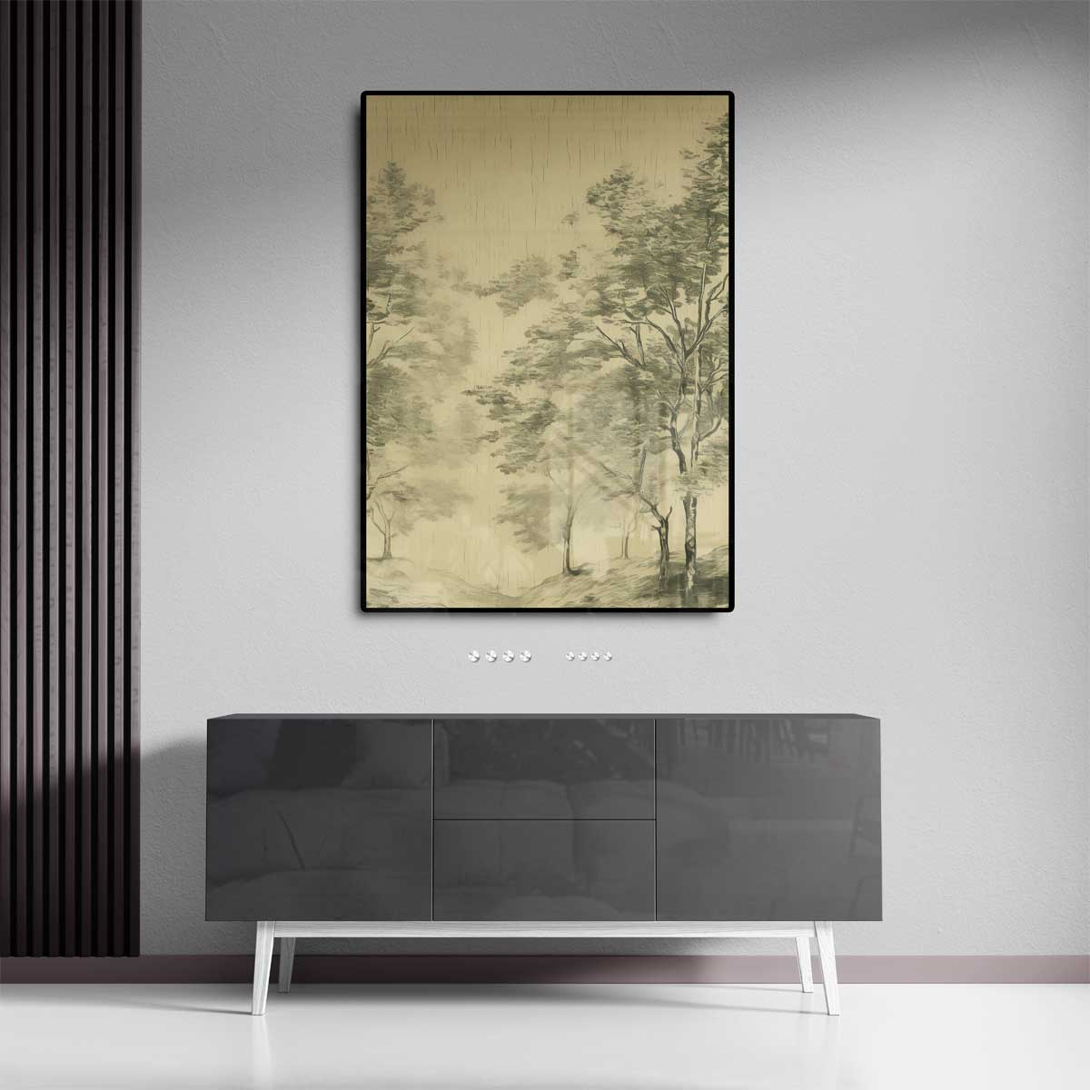 Serene Boslandschap Kunstwerk-canvas-dibond-plexiglas-wanddecoratie-WallArtistic