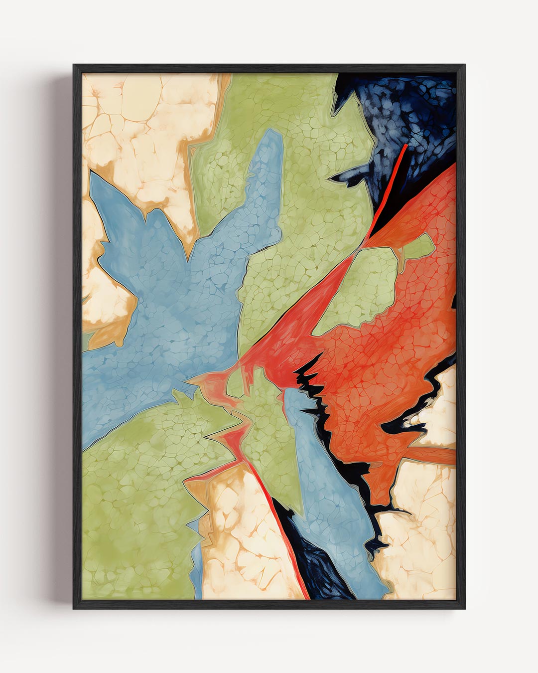 Kleurrijke Abstracte Kunstposter-WallArtistic