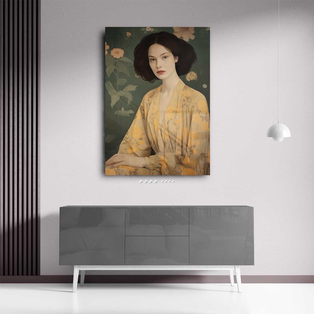 Elegantie in Bloem Kunstwerk-canvas-dibond-plexiglas-wanddecoratie-WallArtistic