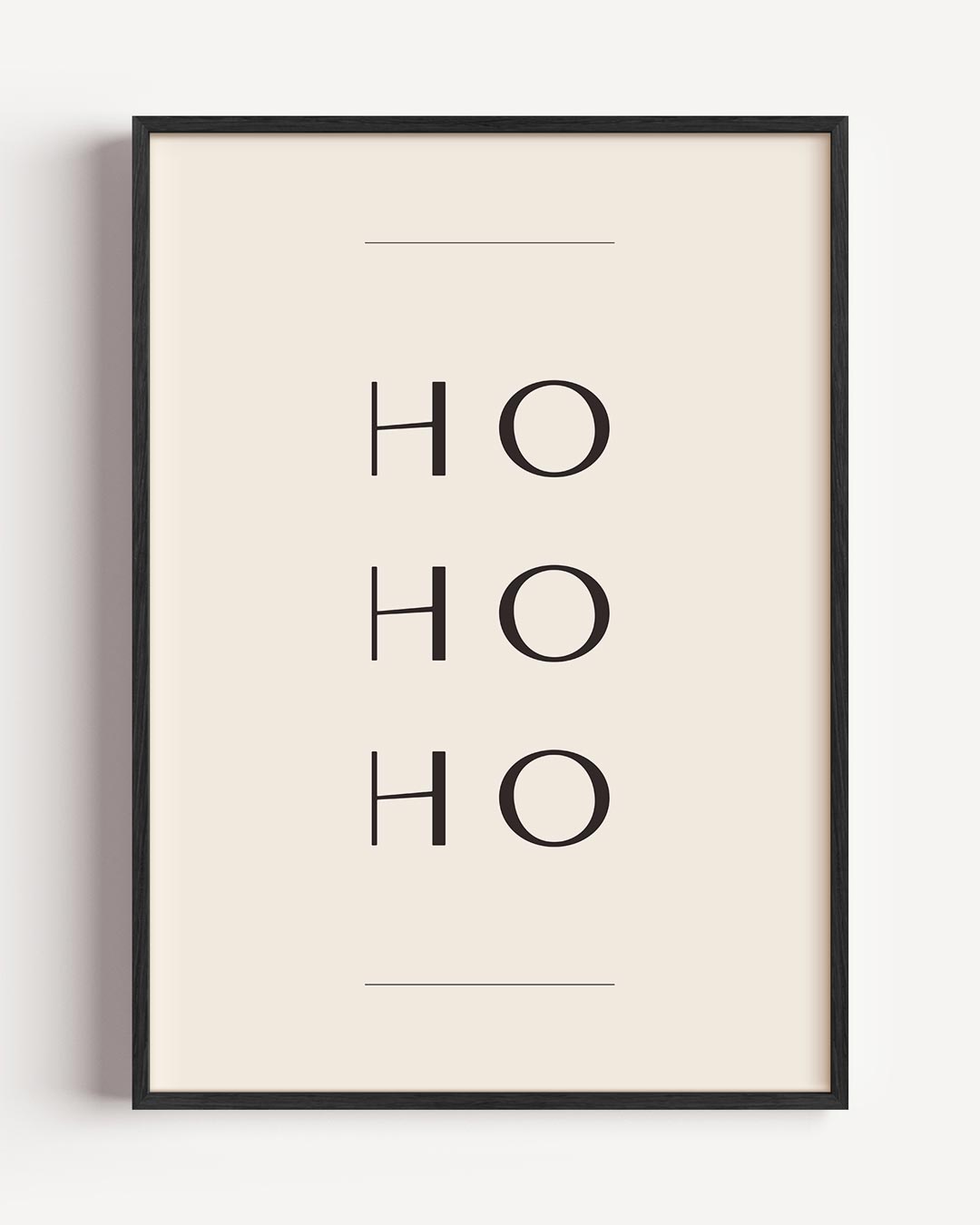 Minimalistische Ho Ho Ho Poster-WallArtistic