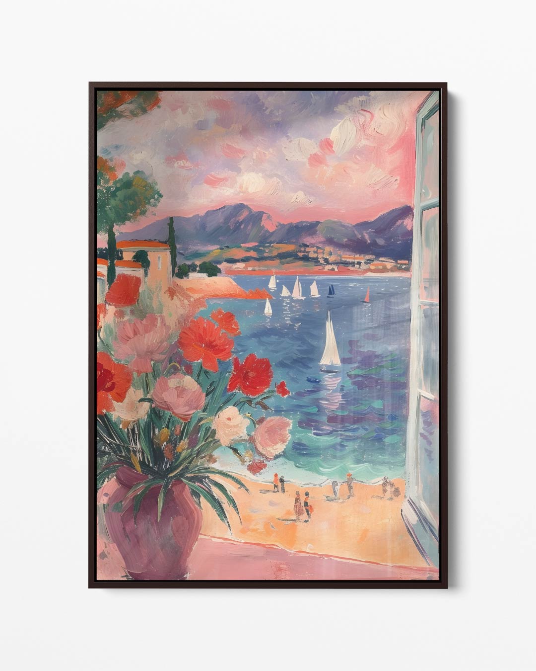 Uitzicht op een Mediterraan Paradijs Kunstwerk-canvas-dibond-plexiglas-wanddecoratie-WallArtistic