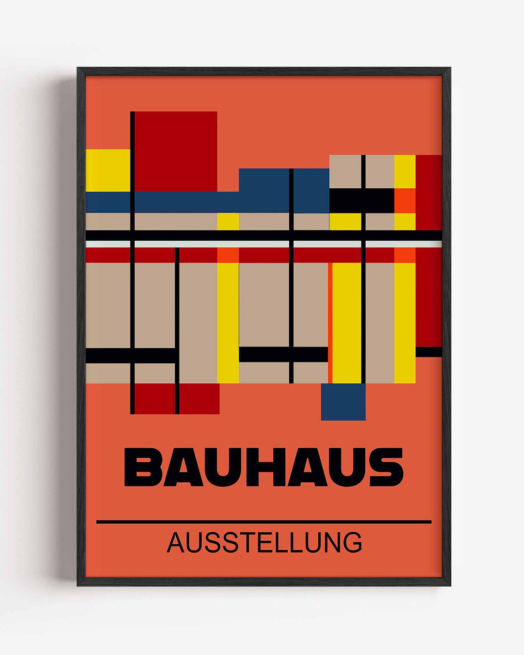 Kleurrijke lijnstructuur Poster