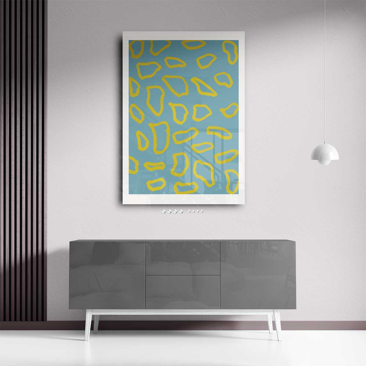 Speelse Geometrie Canvas Kunstwerk-canvas-dibond-plexiglas-wanddecoratie-WallArtistic