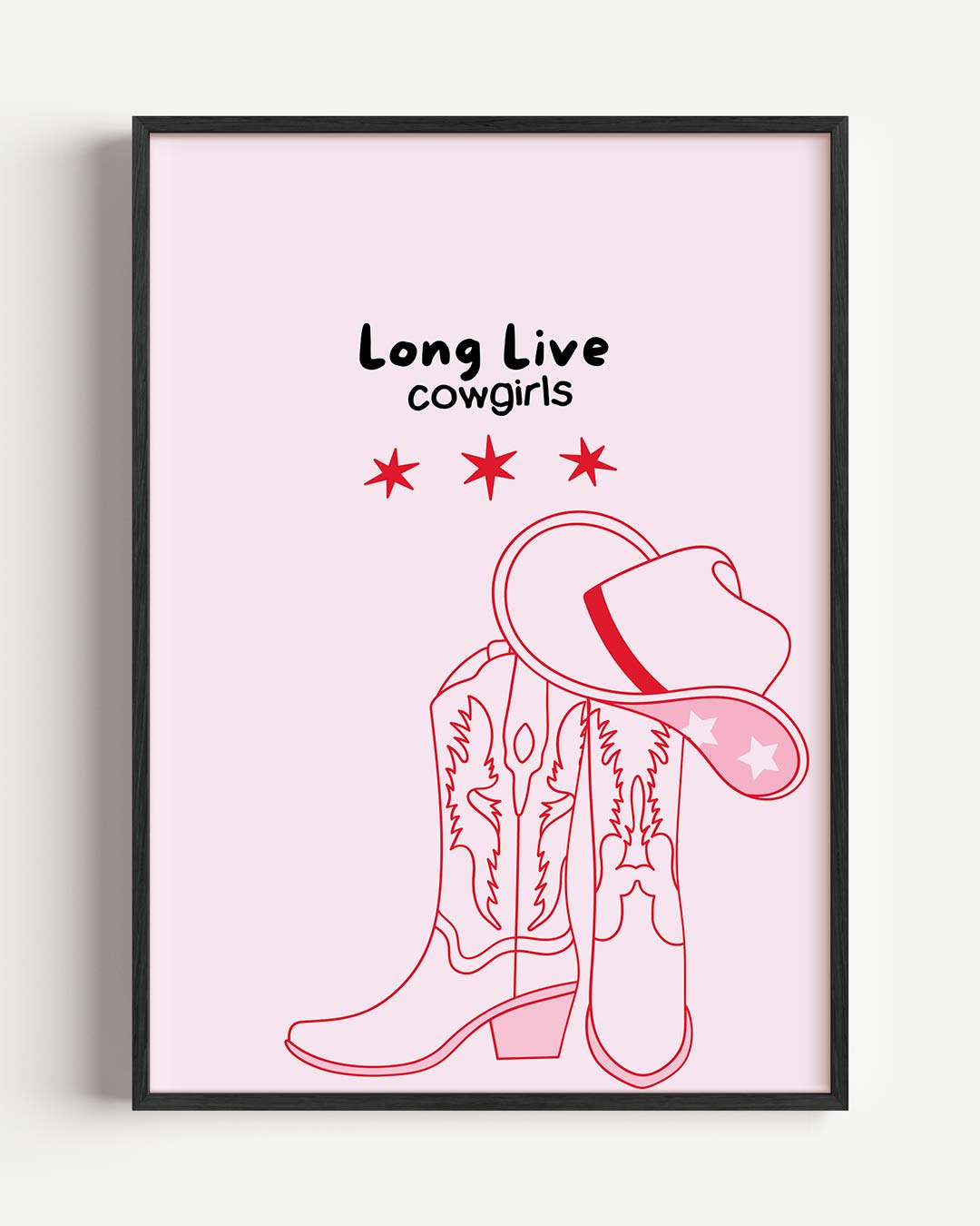 Stoere Cowgirl Poster