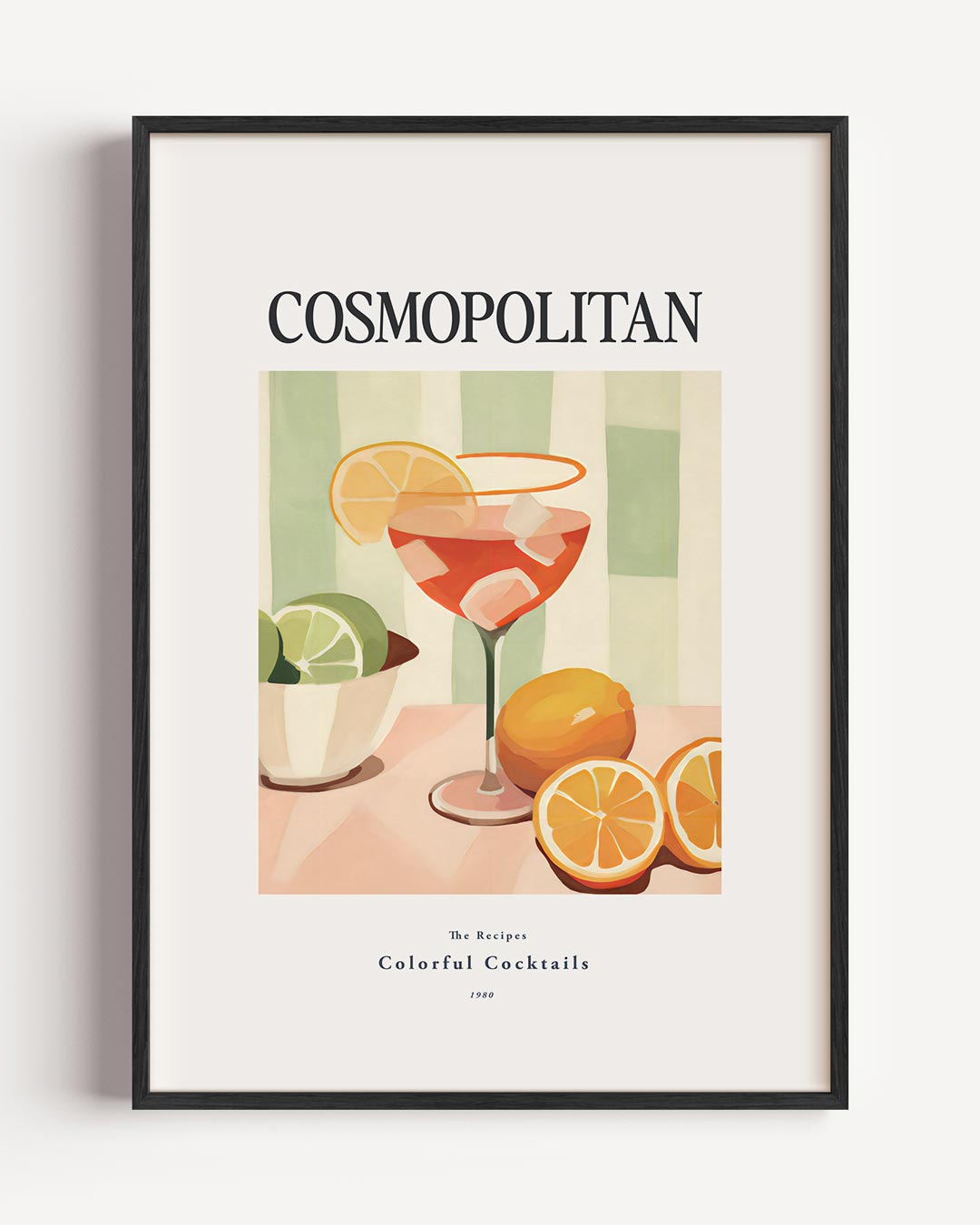 Verfrissende Cosmopolitan Cocktail Poster-WallArtistic