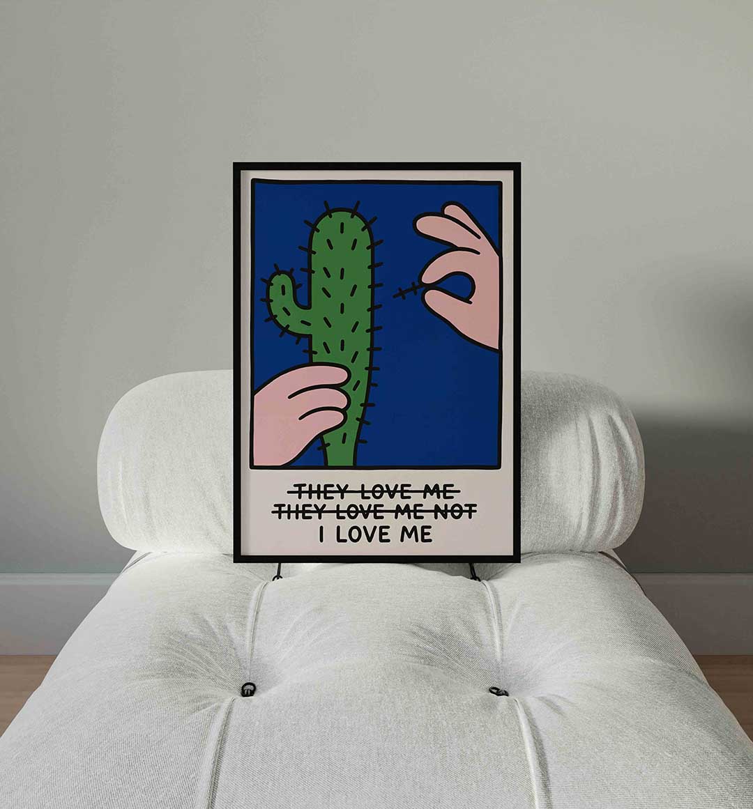 Cactus en hand Poster
