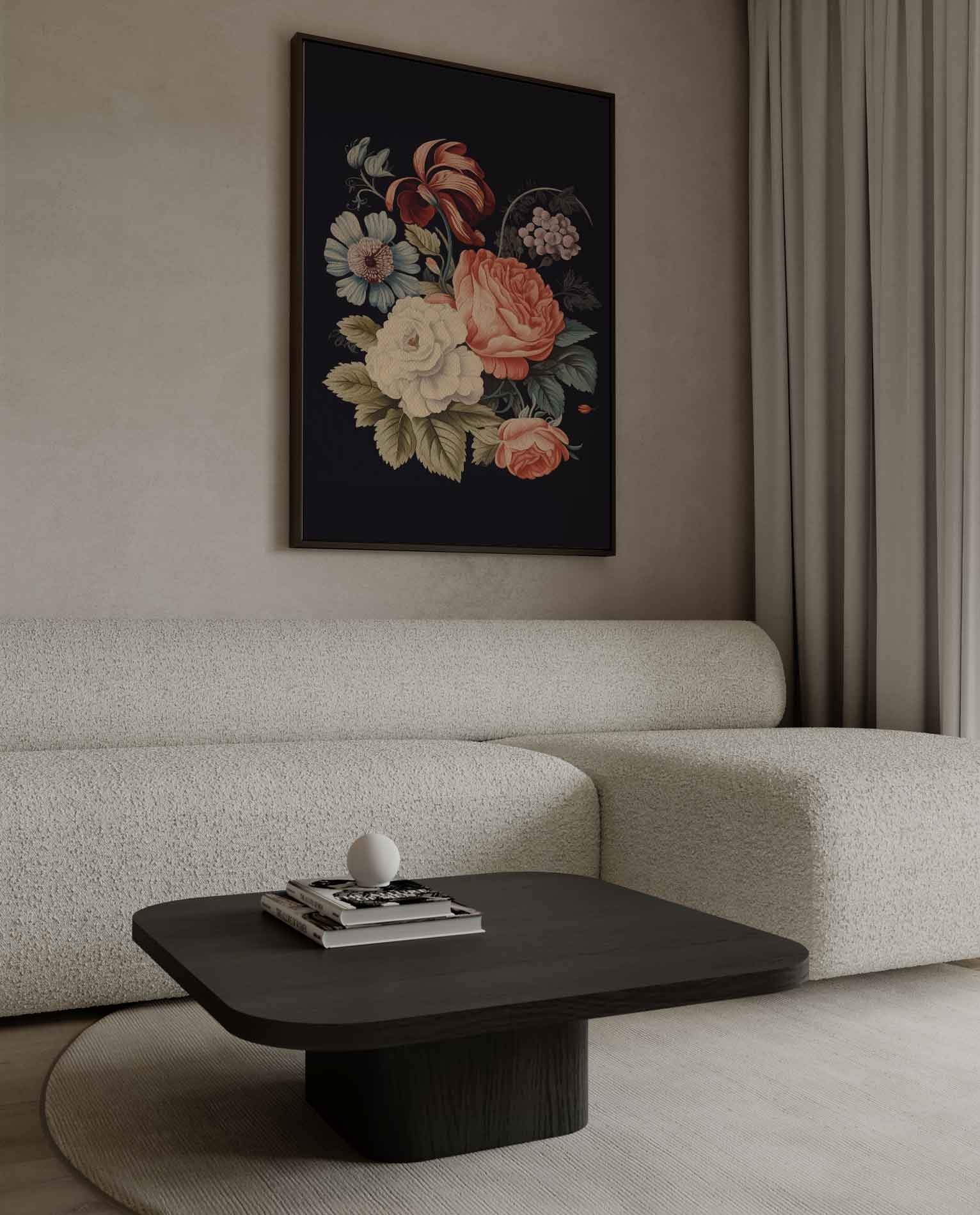 Bloemenpracht op Katoen Kunstwerk-canvas-dibond-plexiglas-wanddecoratie-WallArtistic