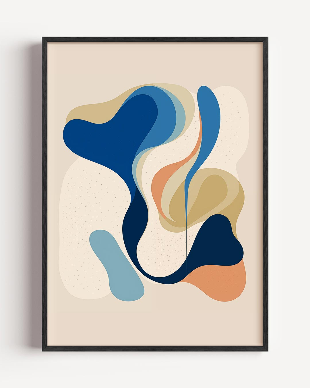 Vrolijke Abstracte Golfposter-WallArtistic