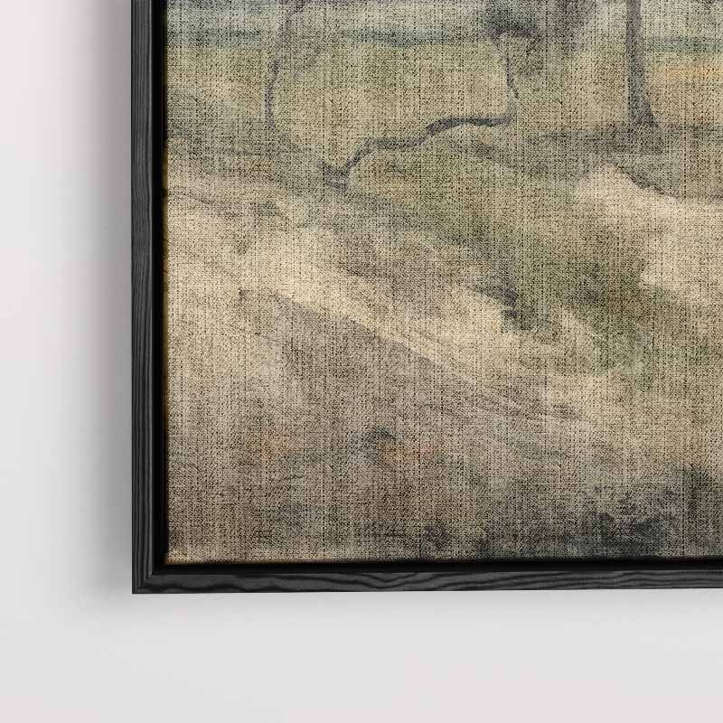 Eenzame Boom in Landschap Kunstwerk-canvas-dibond-plexiglas-wanddecoratie-WallArtistic