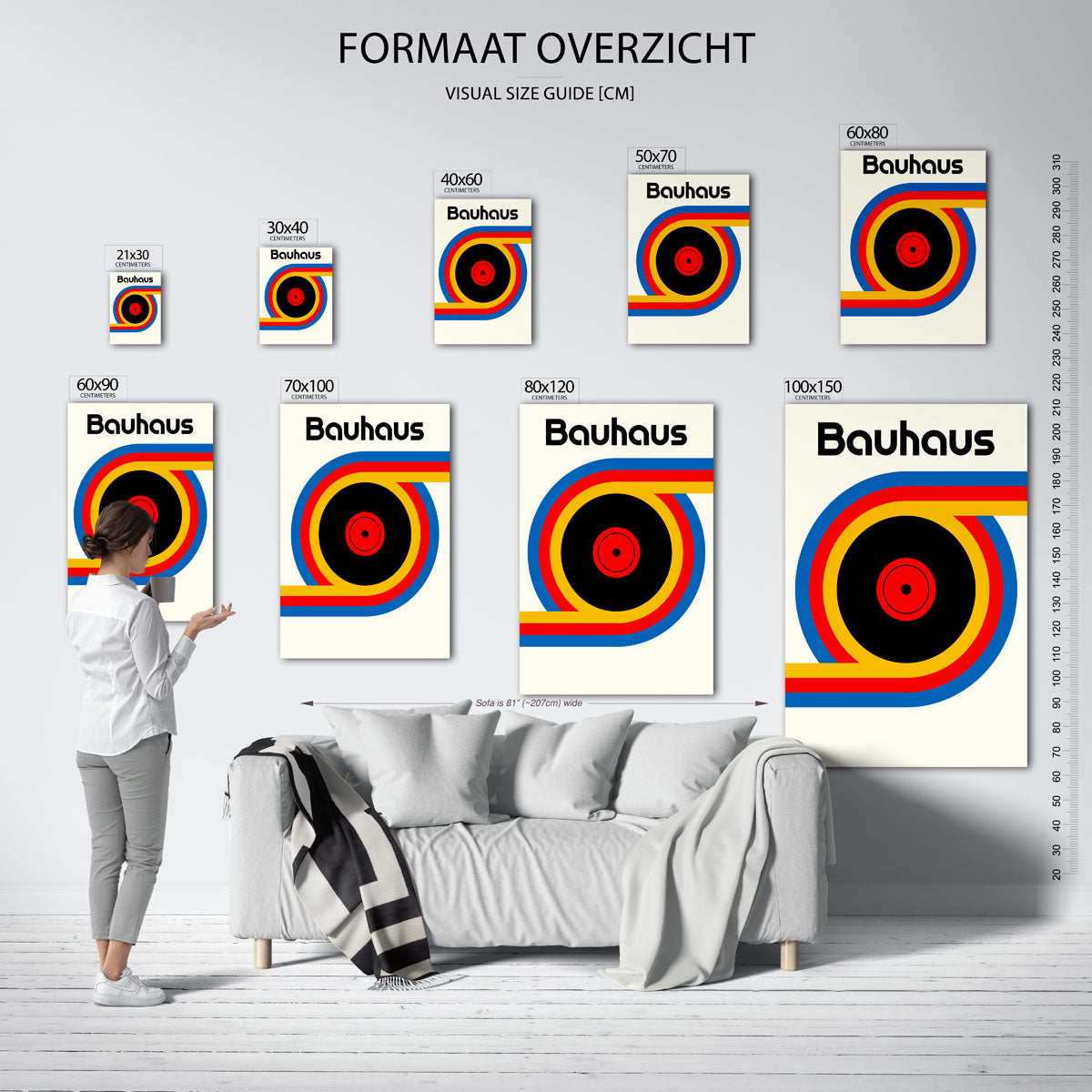 Kleurrijke cirkelpatronen Poster