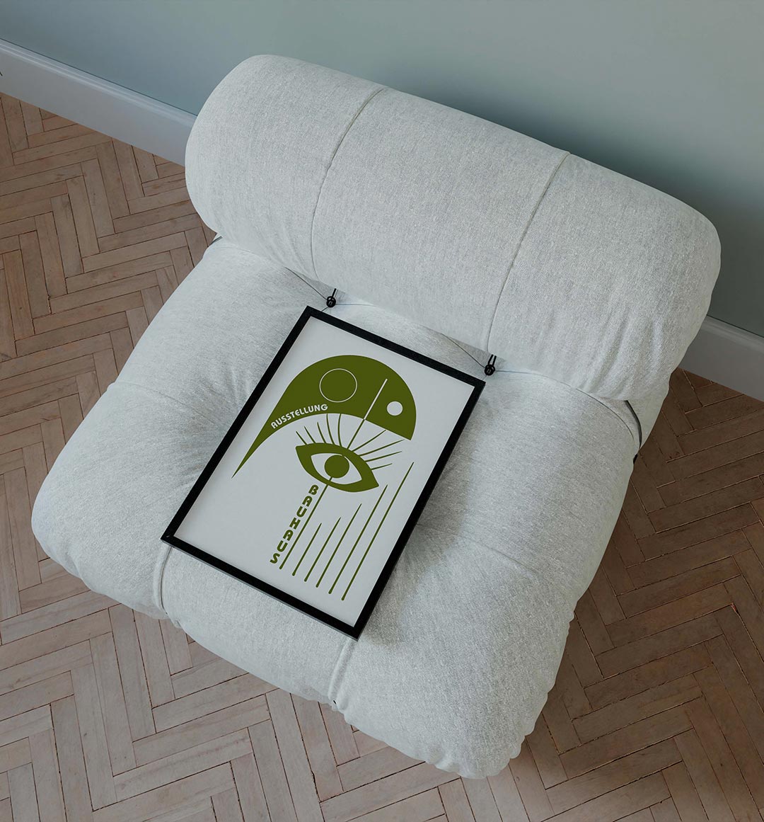 Oog en lijnen Poster