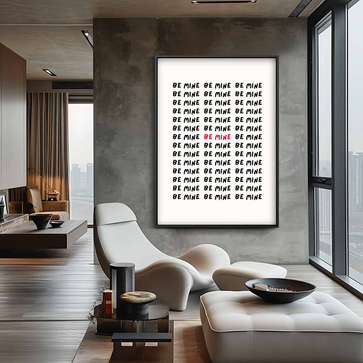 Liefdevolle Herhaling Kunstwerk-canvas-dibond-plexiglas-wanddecoratie-WallArtistic