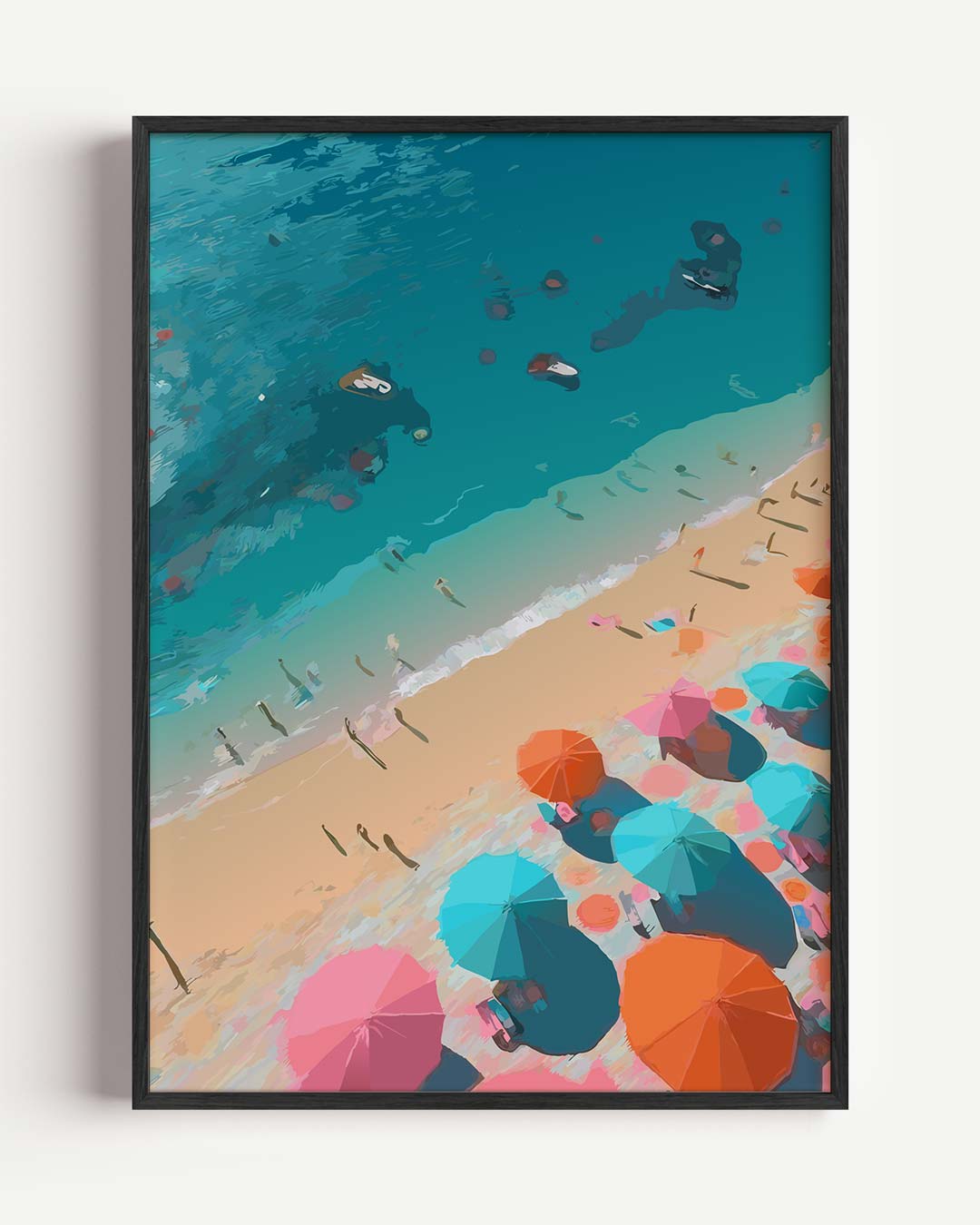 Zonnige Stranddag Poster