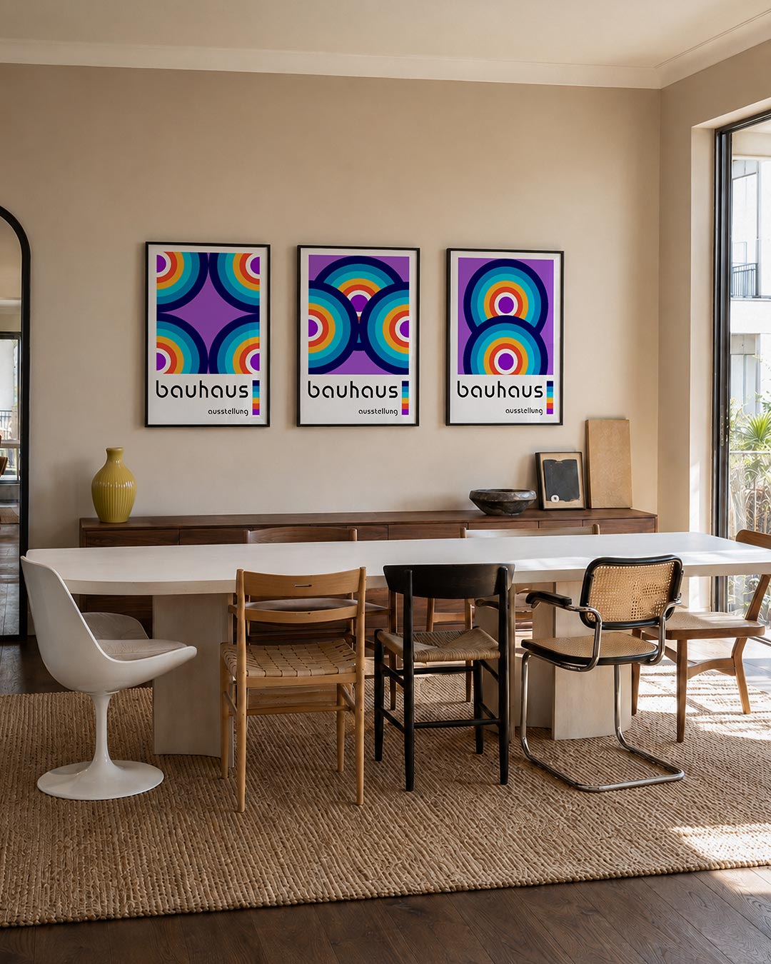 Kleurrijke cirkelpatronen Posterset