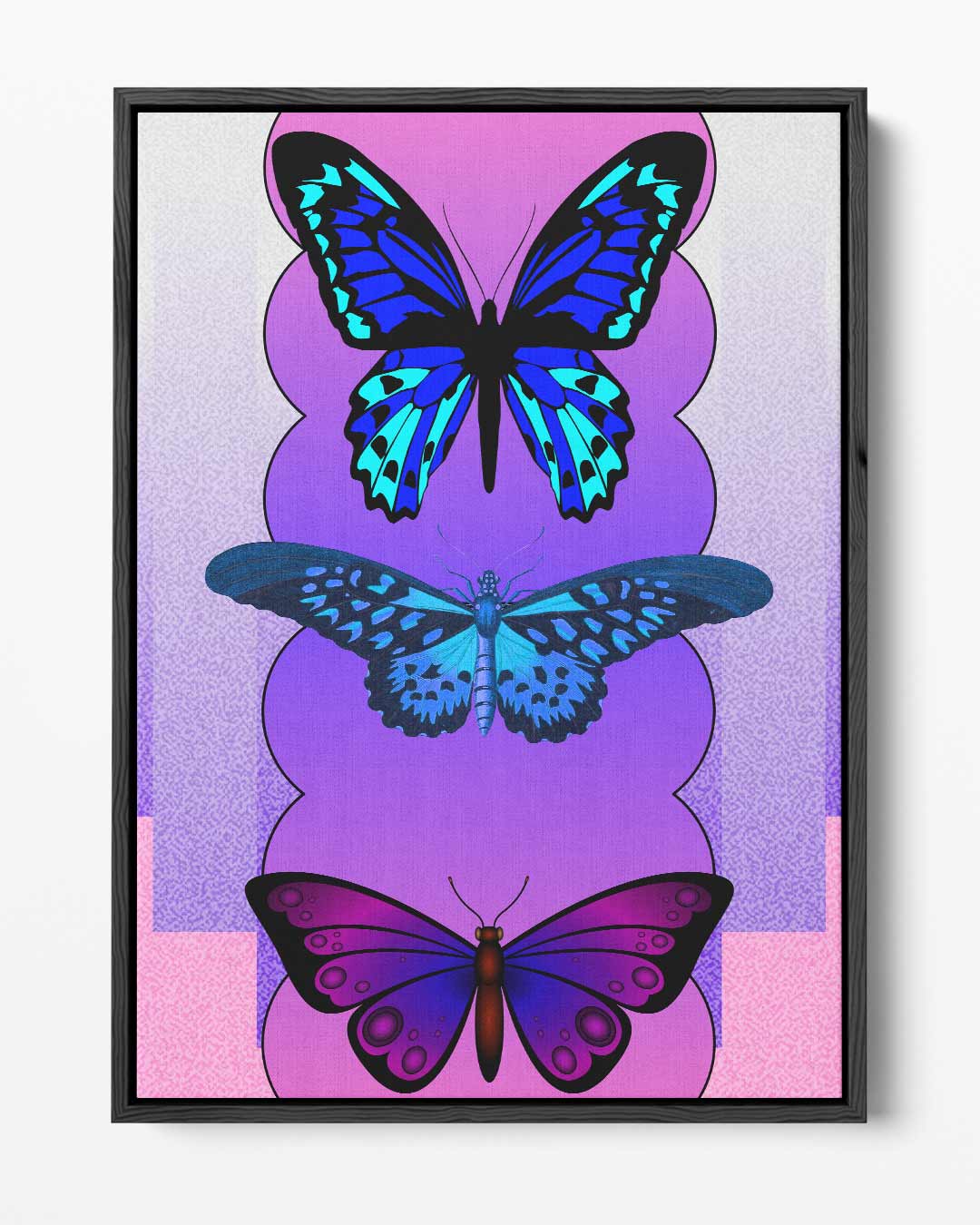 Vlinders in Speelse Kleuren Kunstwerk-canvas-dibond-plexiglas-wanddecoratie-WallArtistic