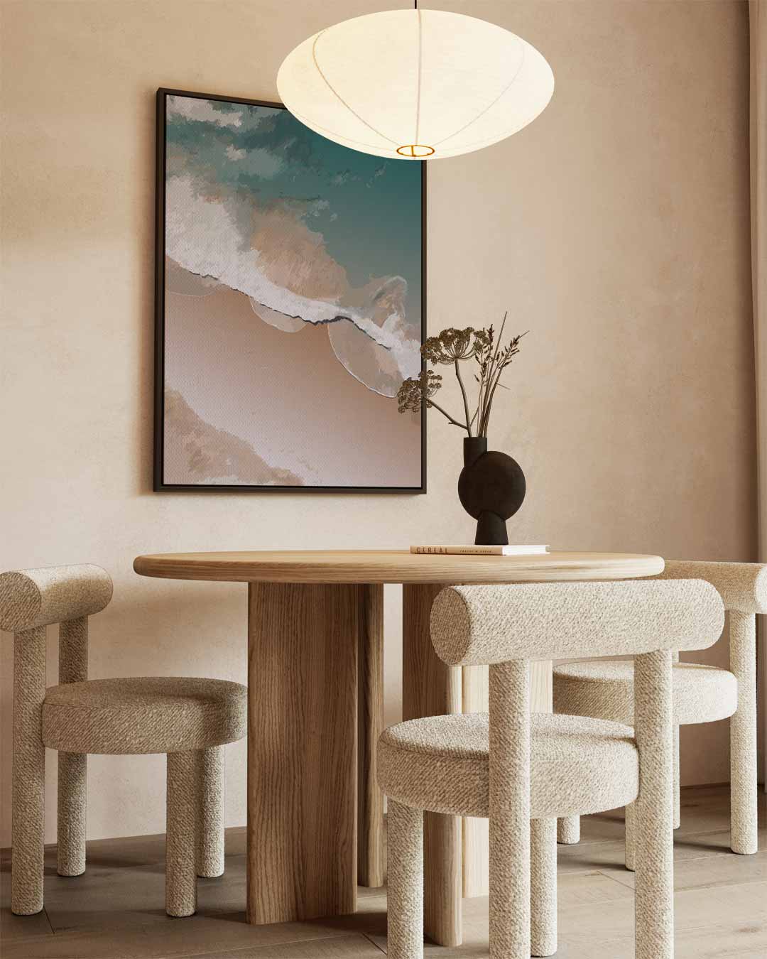 Rustgevende Golfslagen Kunstwerk-canvas-dibond-plexiglas-wanddecoratie-WallArtistic