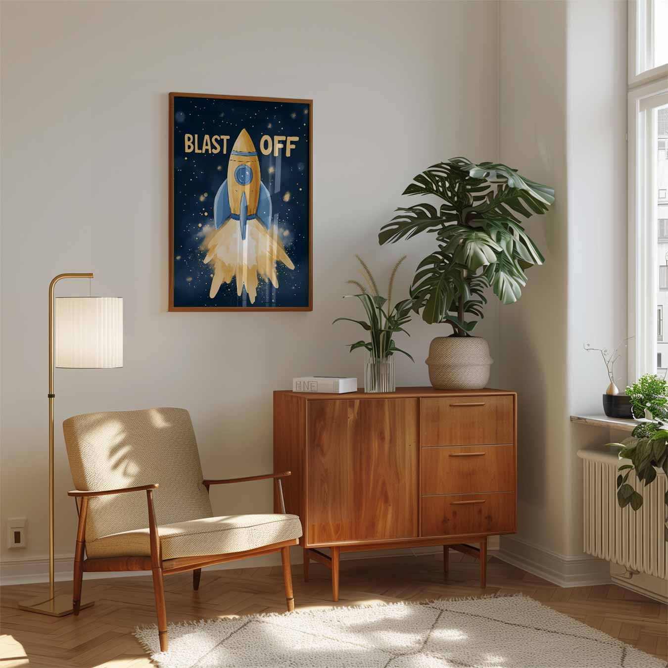 Ruimteavontuur Rakettenposter
