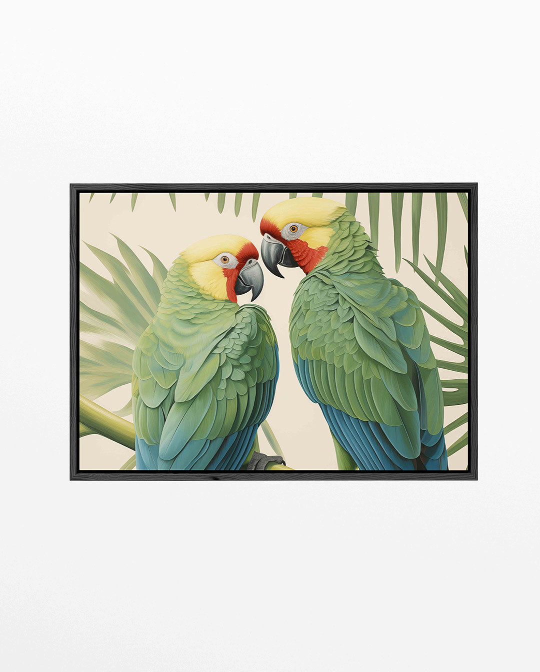 Tropische papegaaien Kunstwerk