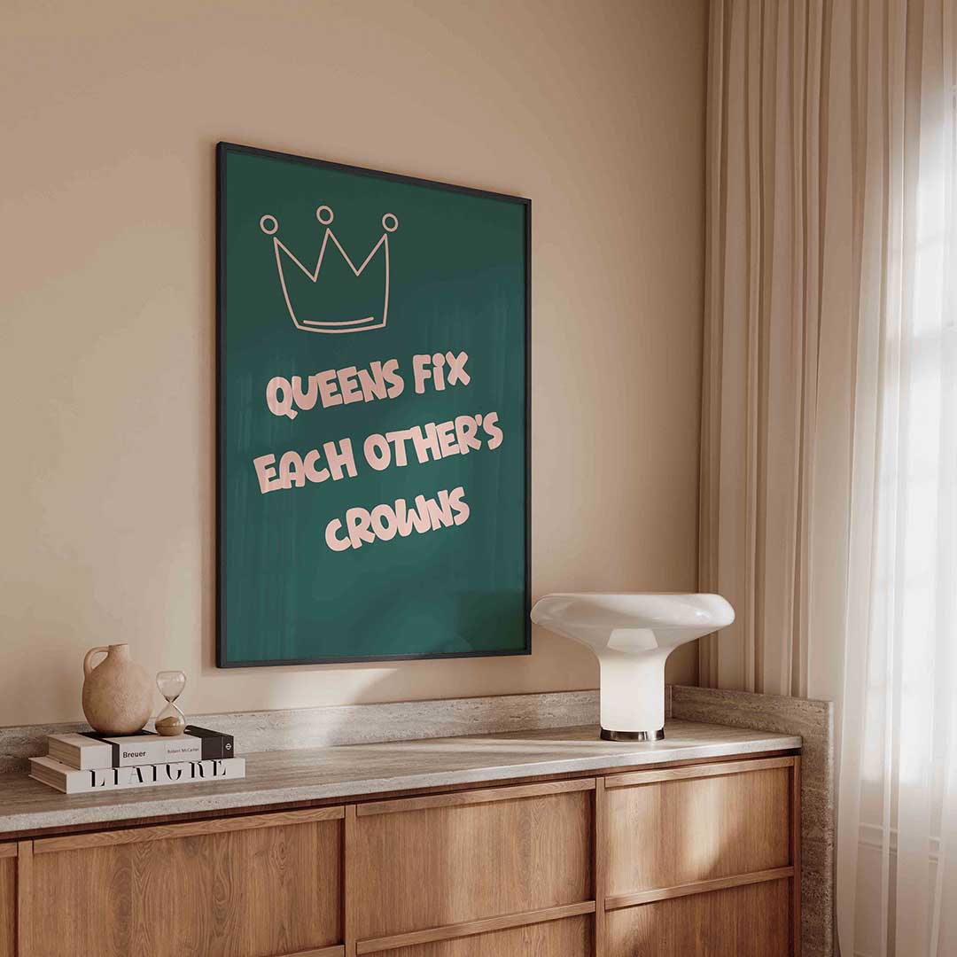 Kroon en tekst Poster