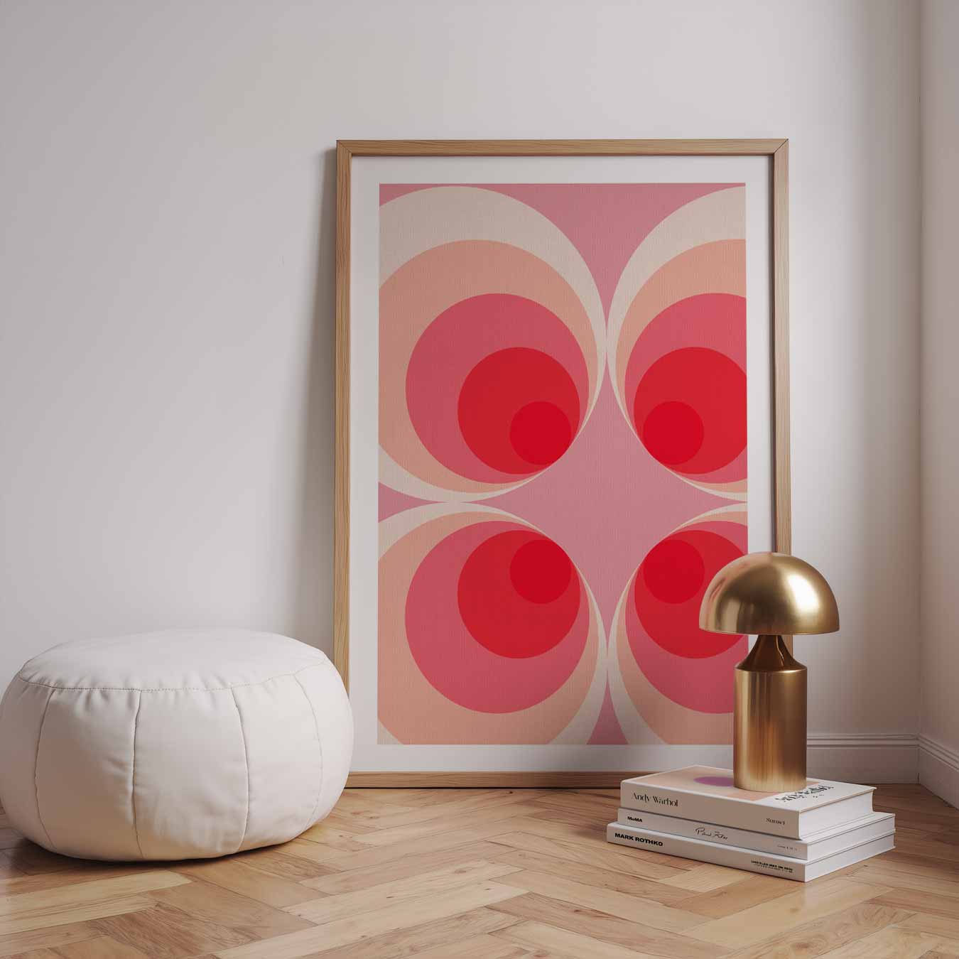 Retro-Cirkels Vibes Poster