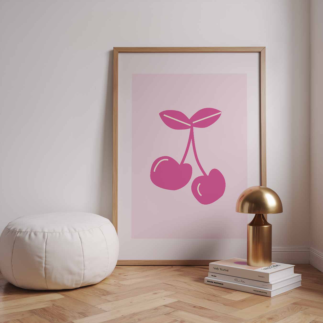 Schattige Kersen Illustratie Poster