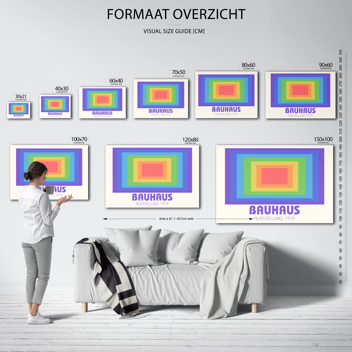 Vorm en kleurvlakken Poster