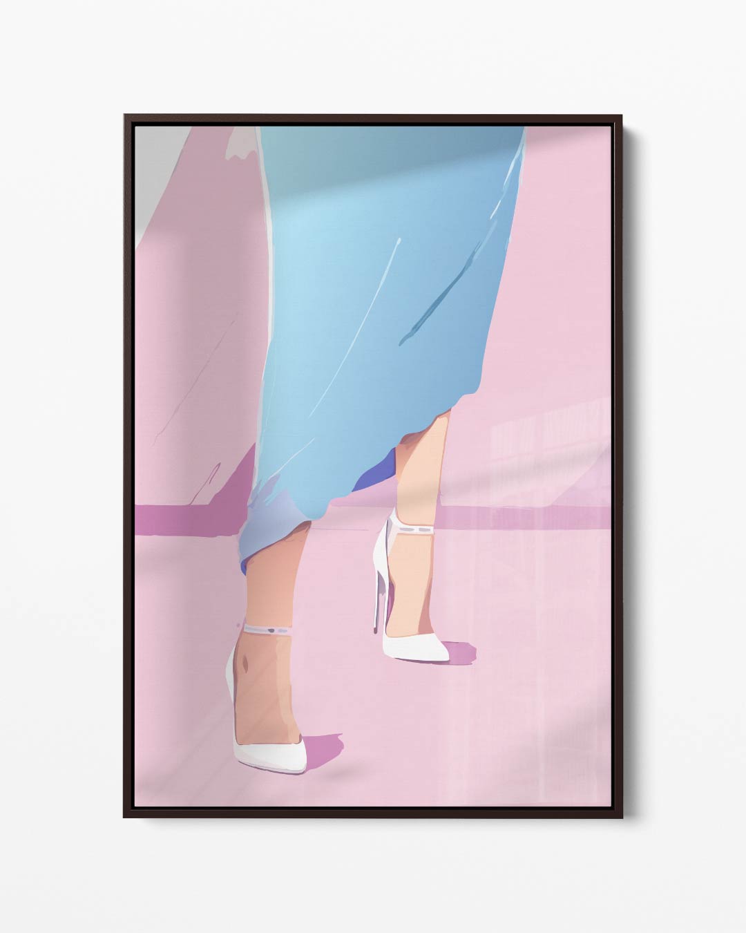 Elegantie in Pastel Kunstwerk-canvas-dibond-plexiglas-wanddecoratie-WallArtistic