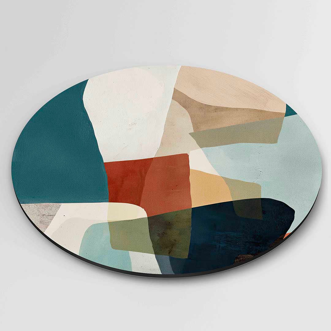 Abstracte vormen Muurcirkel