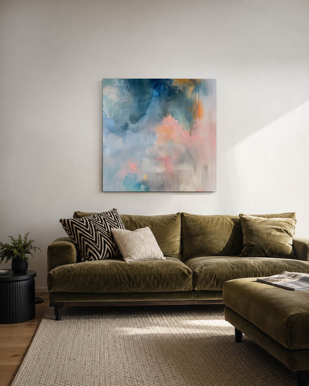 Dromerige kleurenexplosie Kunstwerk