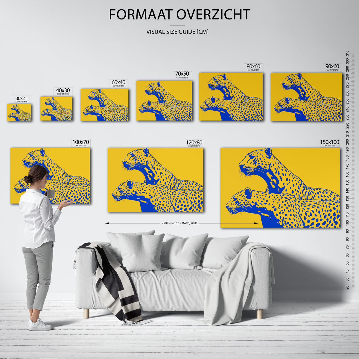Twee luipaarden Poster
