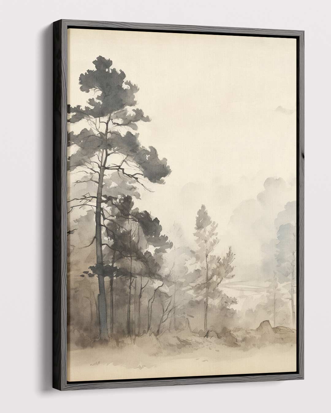 Mystieke Boslandschap Kunstwerk-canvas-dibond-plexiglas-wanddecoratie-WallArtistic
