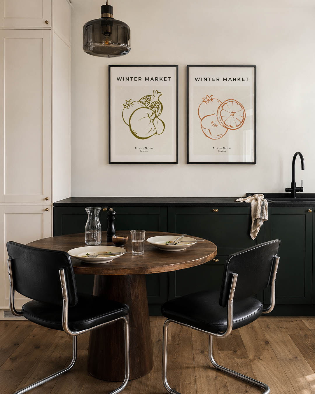Fruitige lijnenspel Posterset