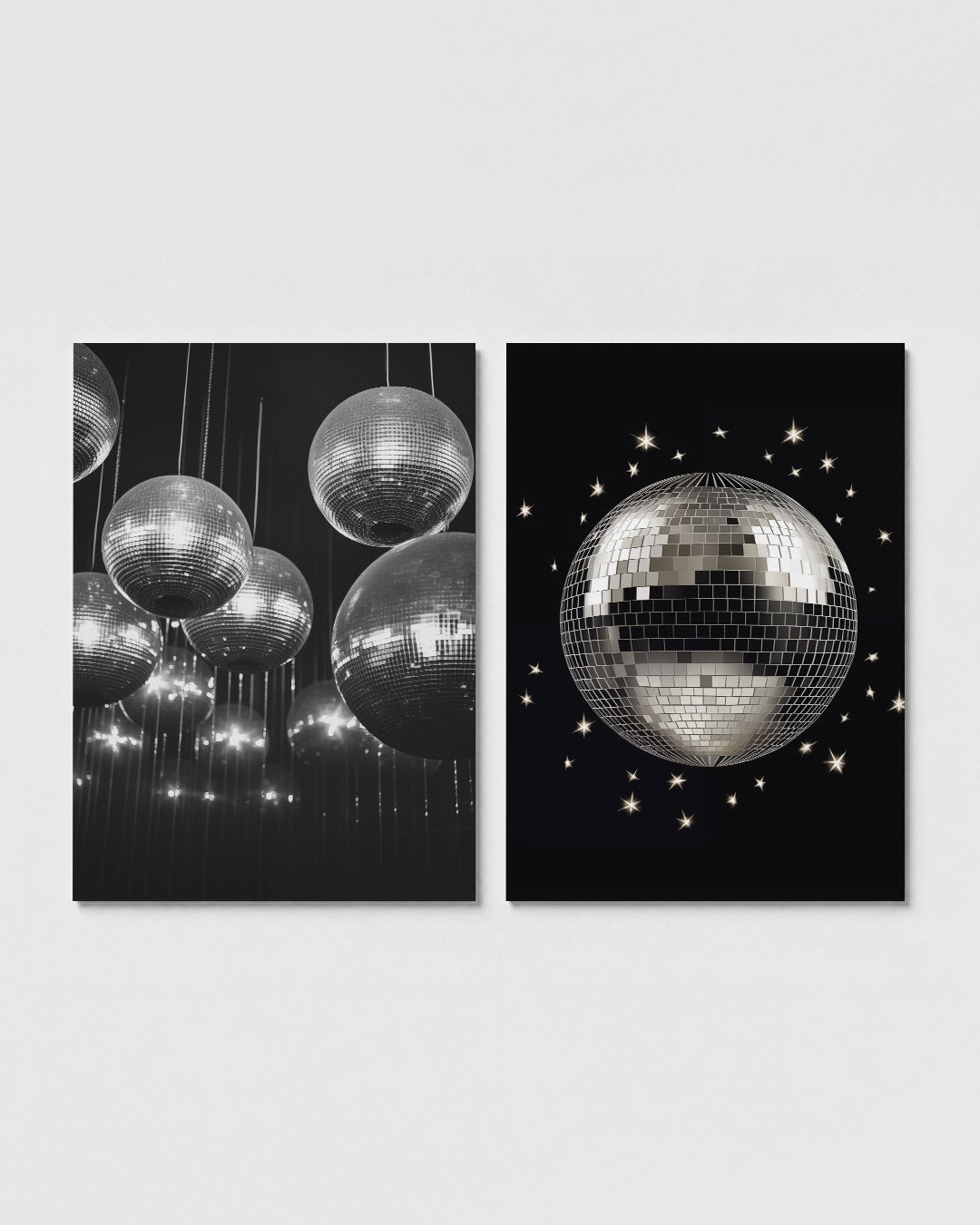 Glanzende bolritmes Posterset