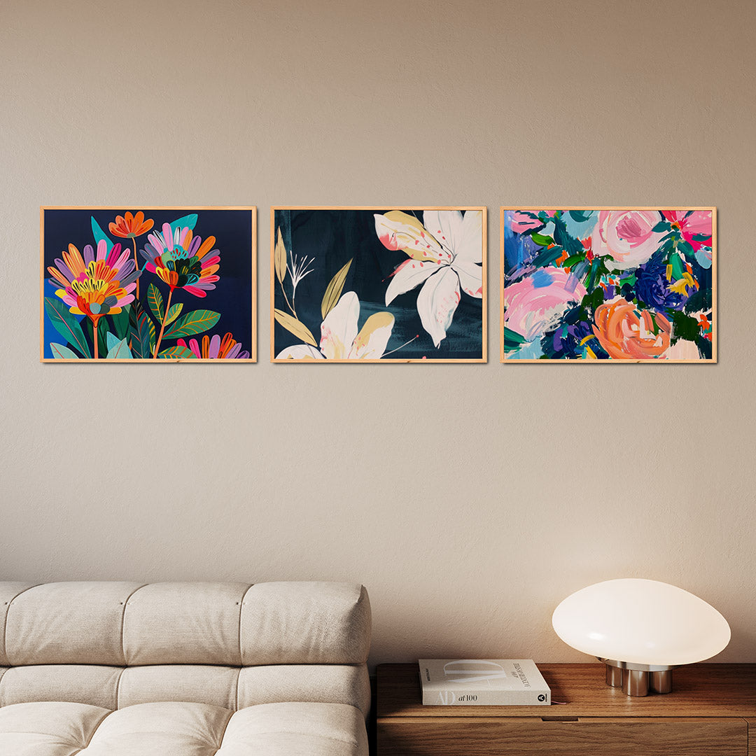 Bloemrijke kleurexplosie Posterset