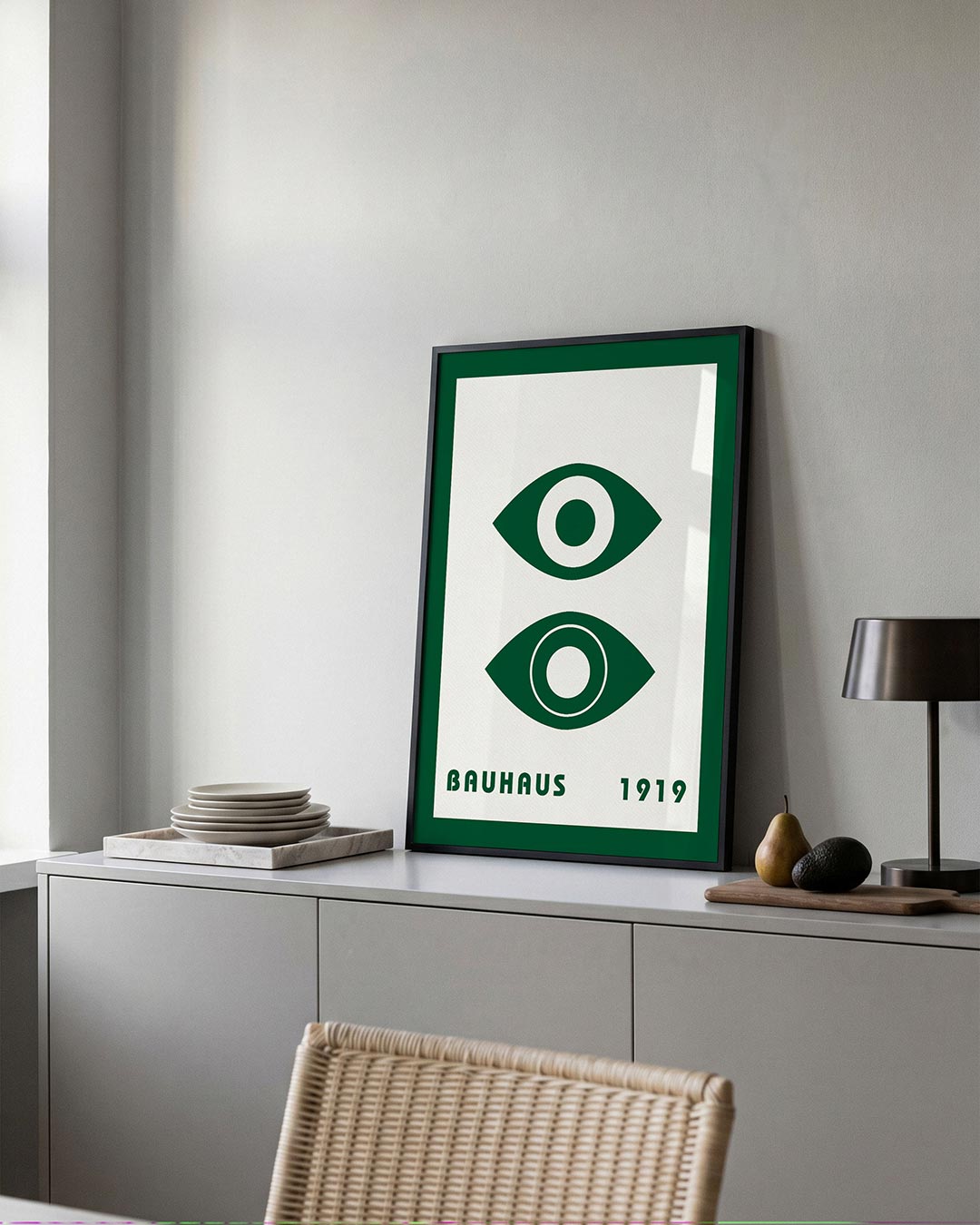 Oogvormen en lijnen Poster