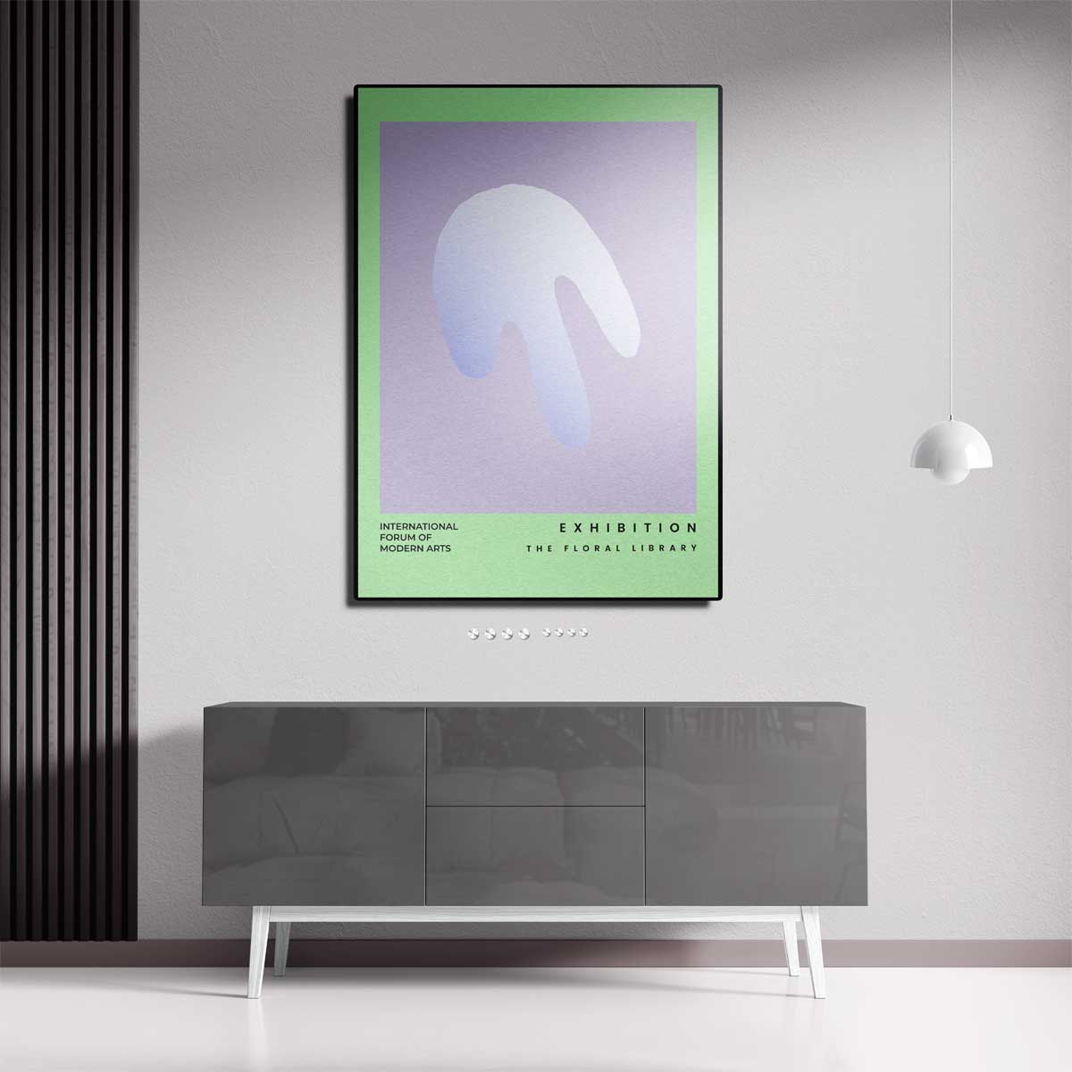 Abstracte Bloemimpressie Kunstwerk-canvas-dibond-plexiglas-wanddecoratie-WallArtistic