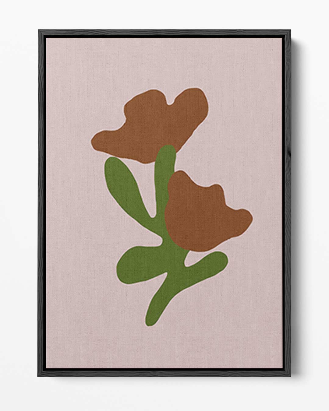 Bloemen in Abstracte Vormen Kunstwerk-canvas-dibond-plexiglas-wanddecoratie-WallArtistic