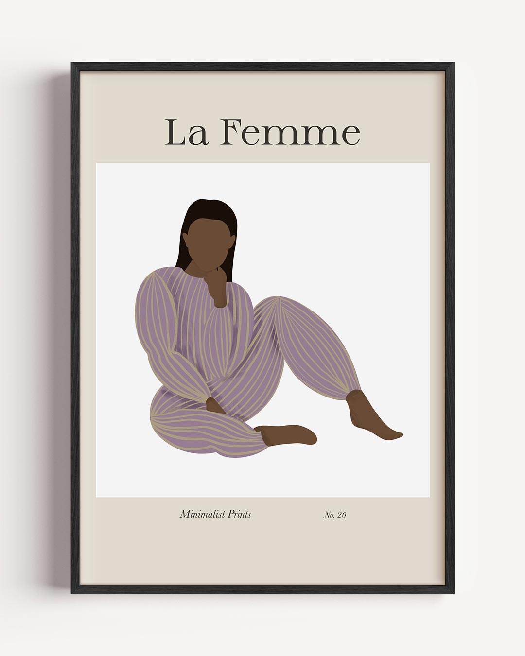 La Femme Minimalistische Poster-WallArtistic