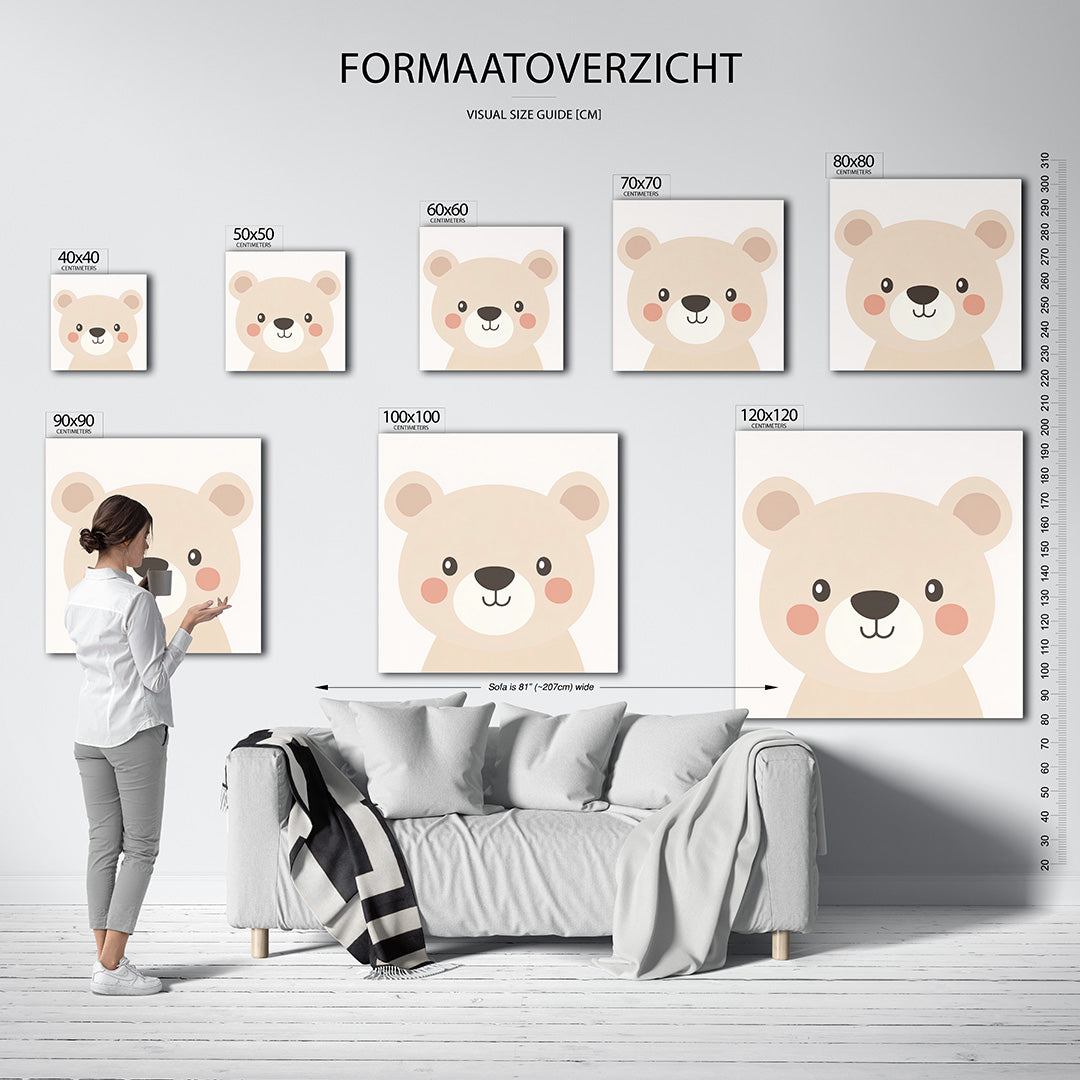 Vrolijke beervorm Kunstwerk